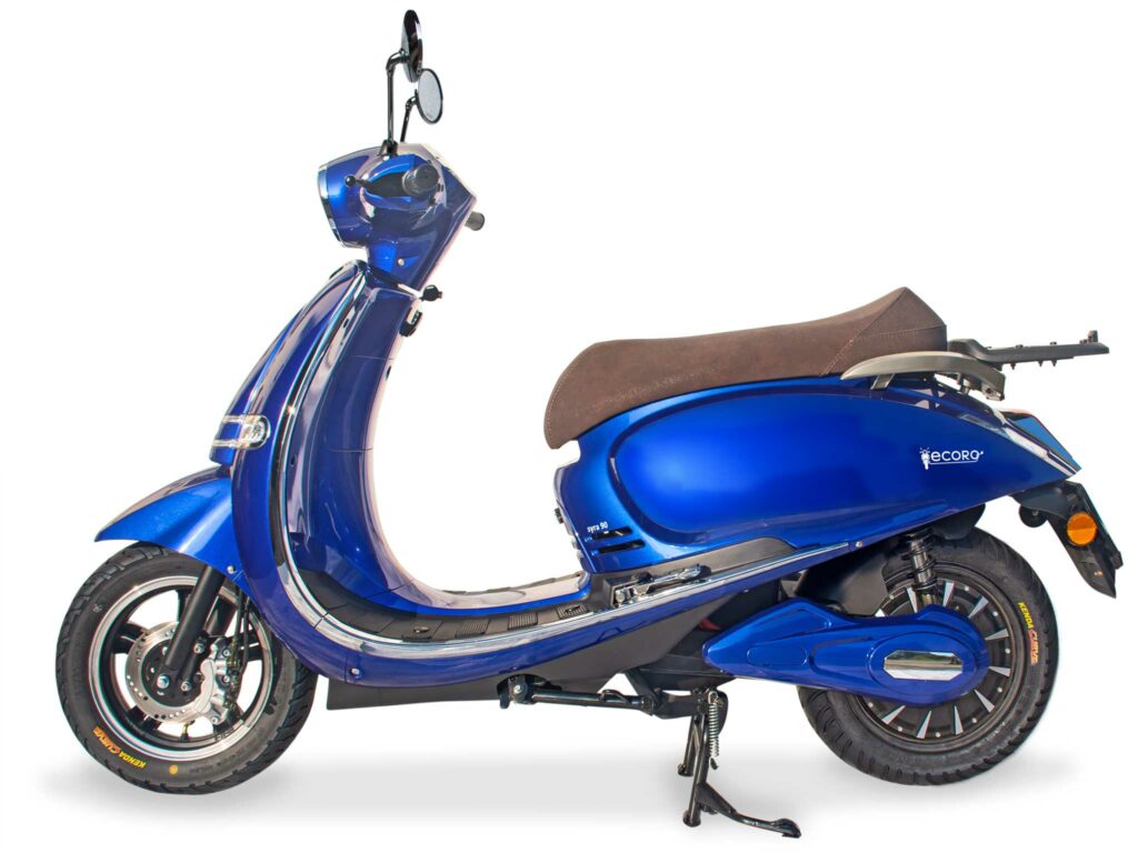 ecoro Elektroroller E-Roller E-Scooter Produktbild Syra 90 azur-blau azurblau