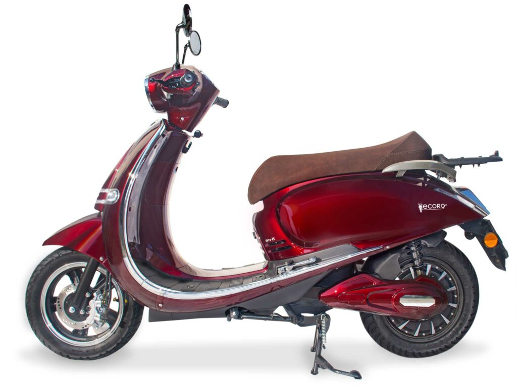 ecoro Elektroroller E-Roller Produktbild Syra 45 wein-rot weinrot